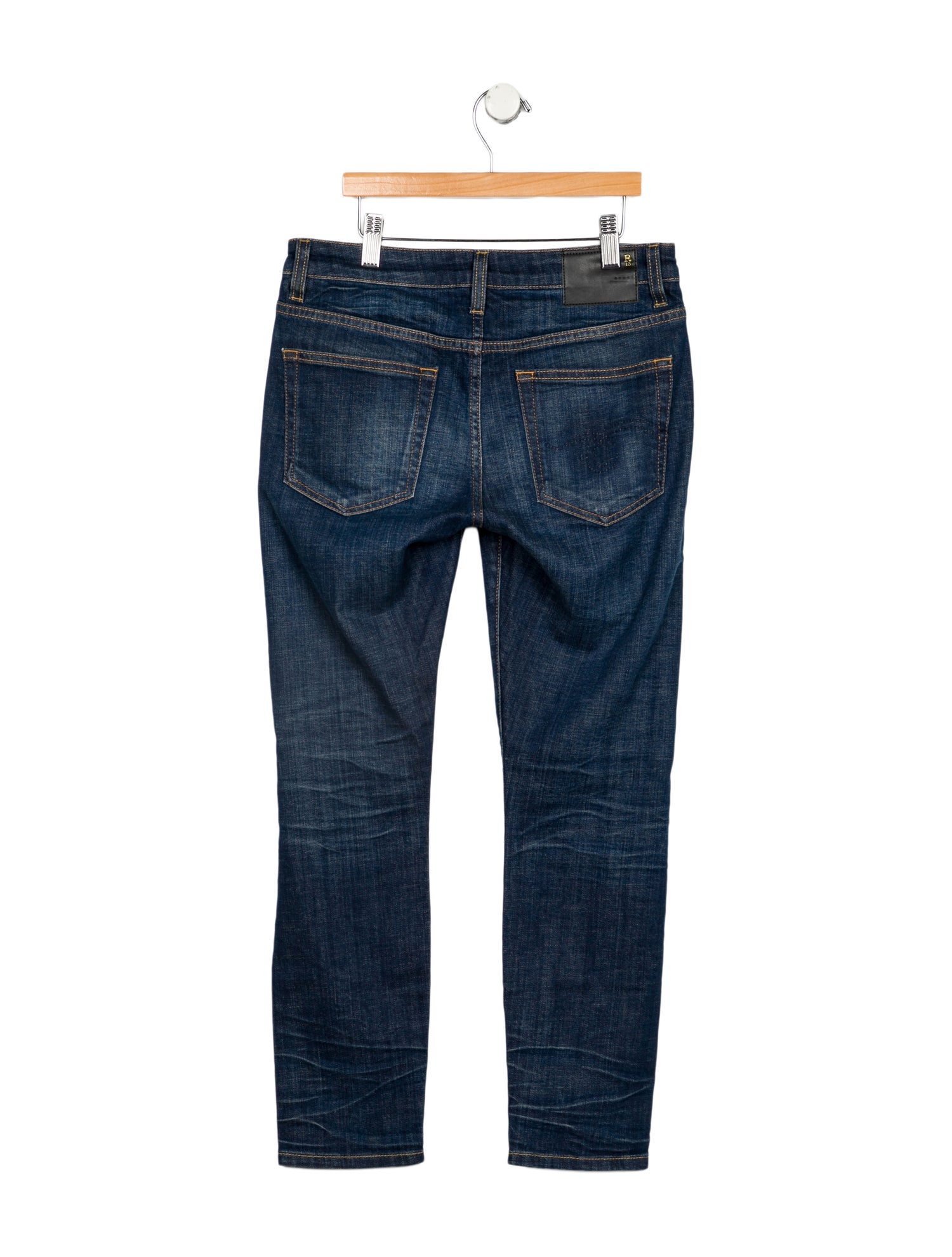 R13 Mid-Rise Skinny Leg Jeans