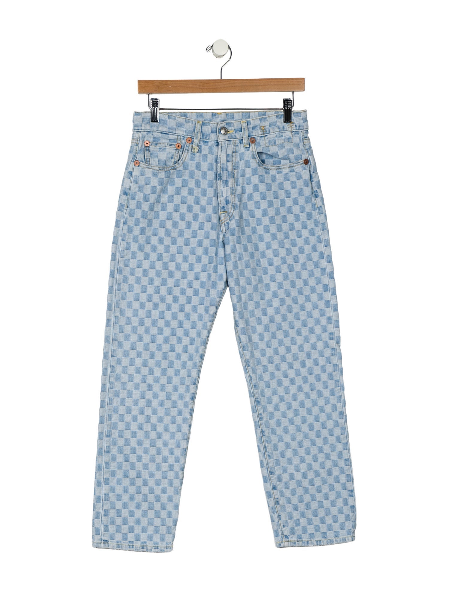 R13 High-Rise Straight Leg Jeans