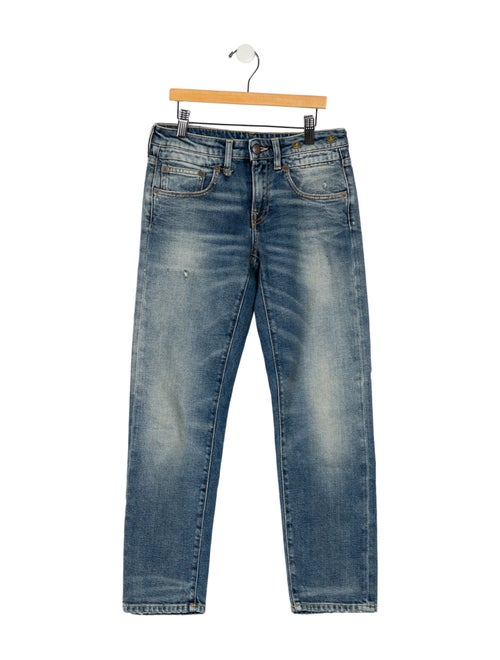 R13 Mid-Rise Straight Leg Jeans