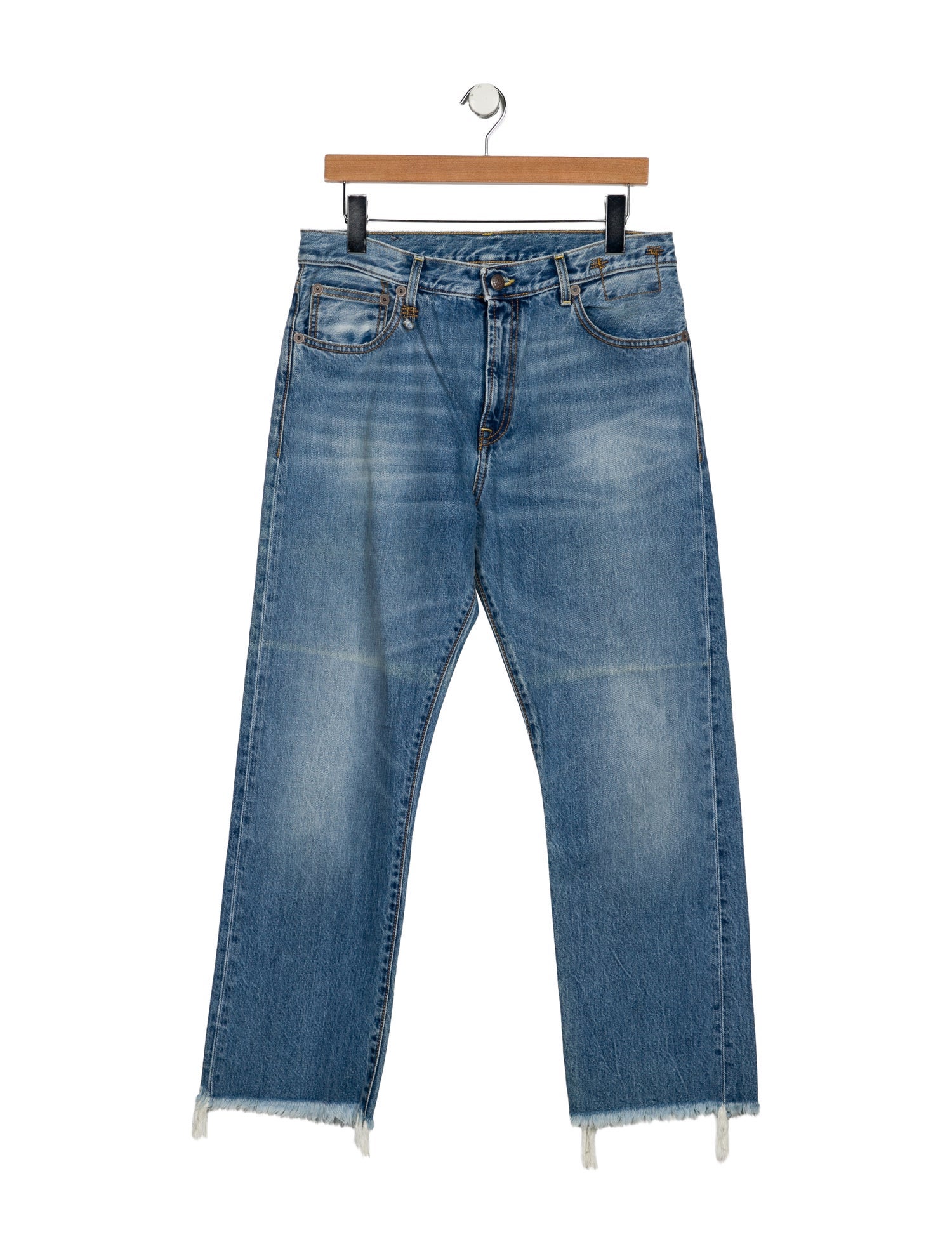R13 High-Rise Straight Leg Jeans