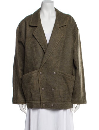 R13 Wool Tweed Pattern Coat