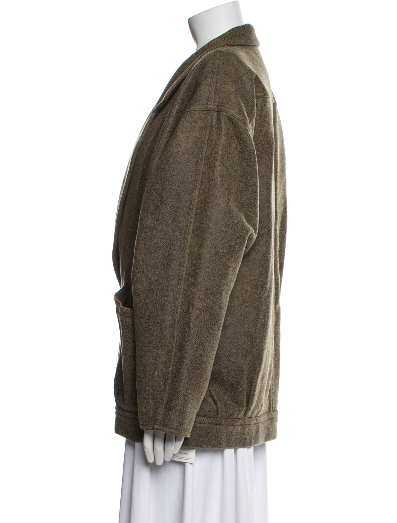 R13 Wool Tweed Pattern Coat