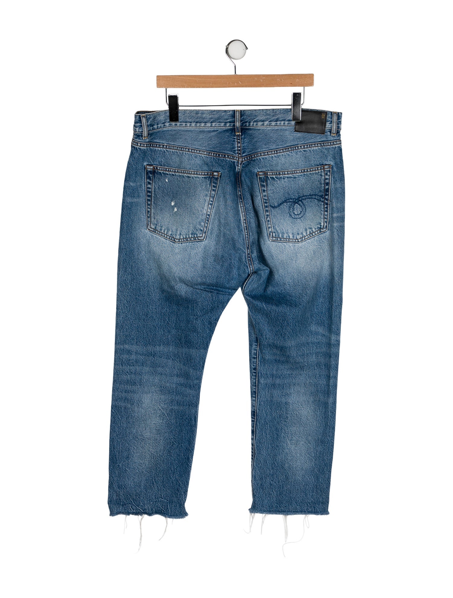 R13 High-Rise Straight Leg Jeans