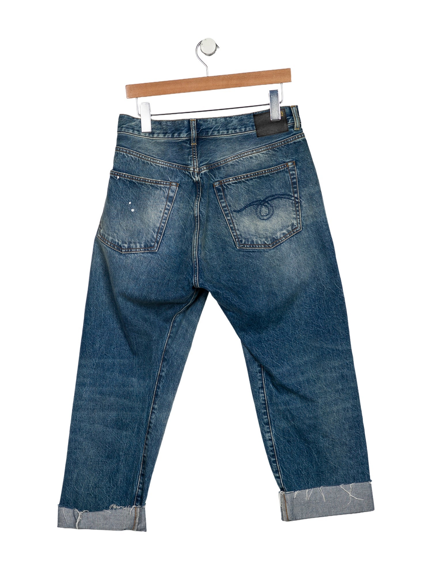 R13 High-Rise Straight Leg Jeans