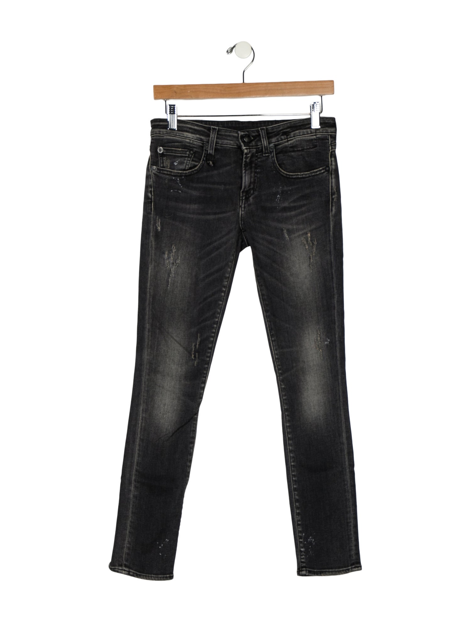 R13 Mid-Rise Skinny Leg Jeans