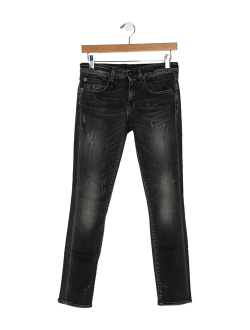 R13 Mid-Rise Skinny Leg Jeans