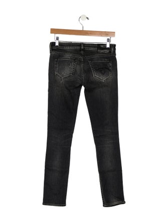 R13 Mid-Rise Skinny Leg Jeans