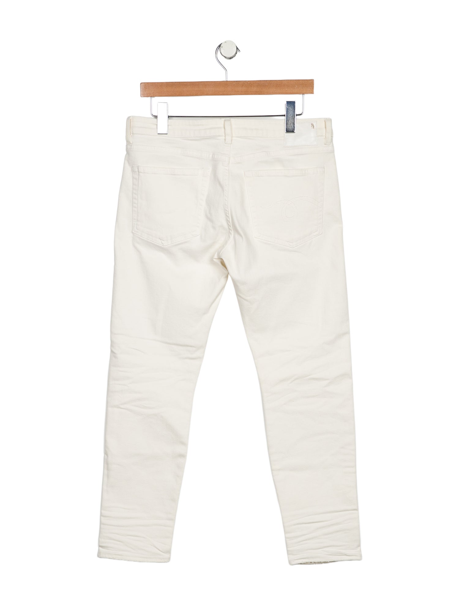 R13 Mid-Rise Straight Leg Jeans