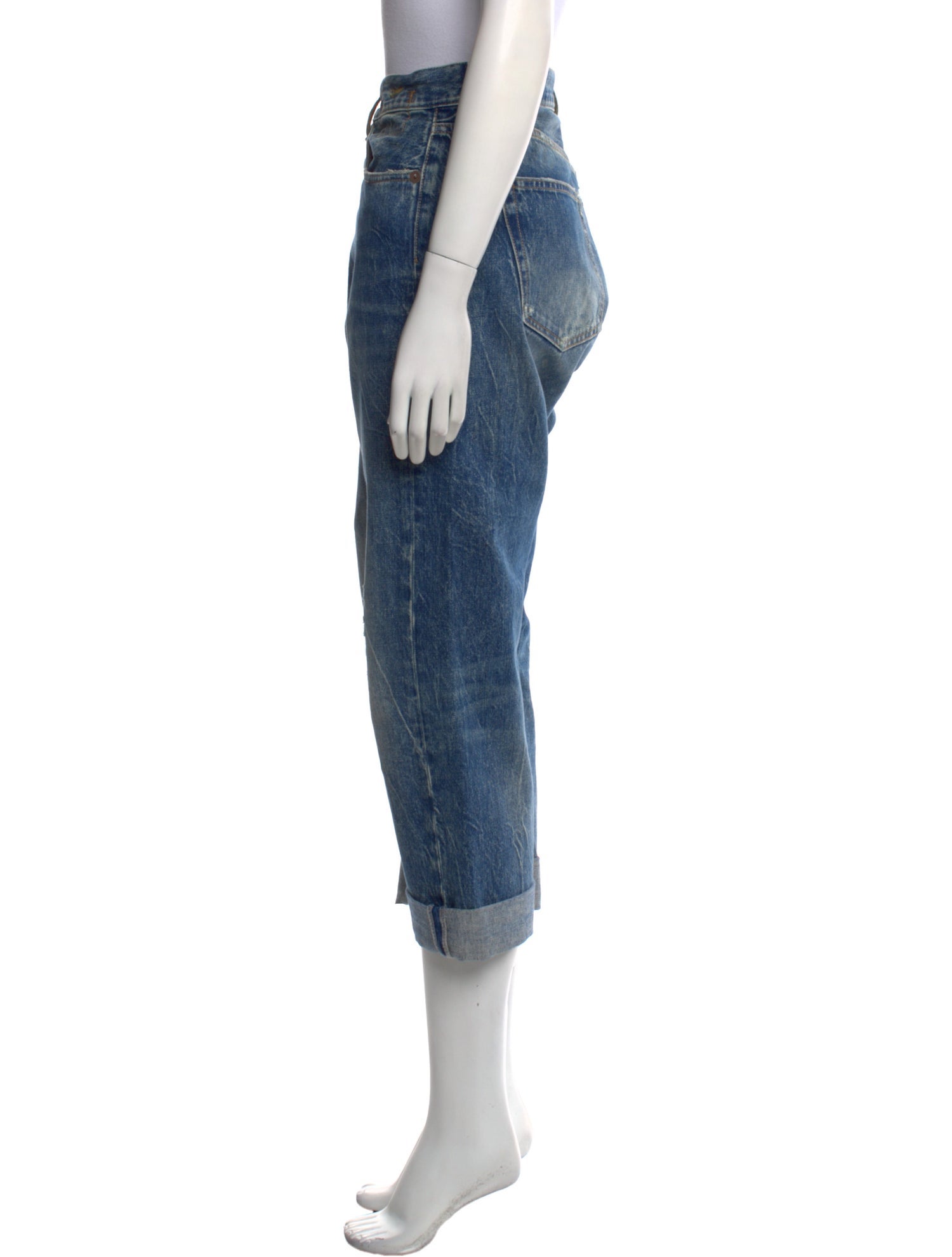 R13 High-Rise Straight Leg Jeans