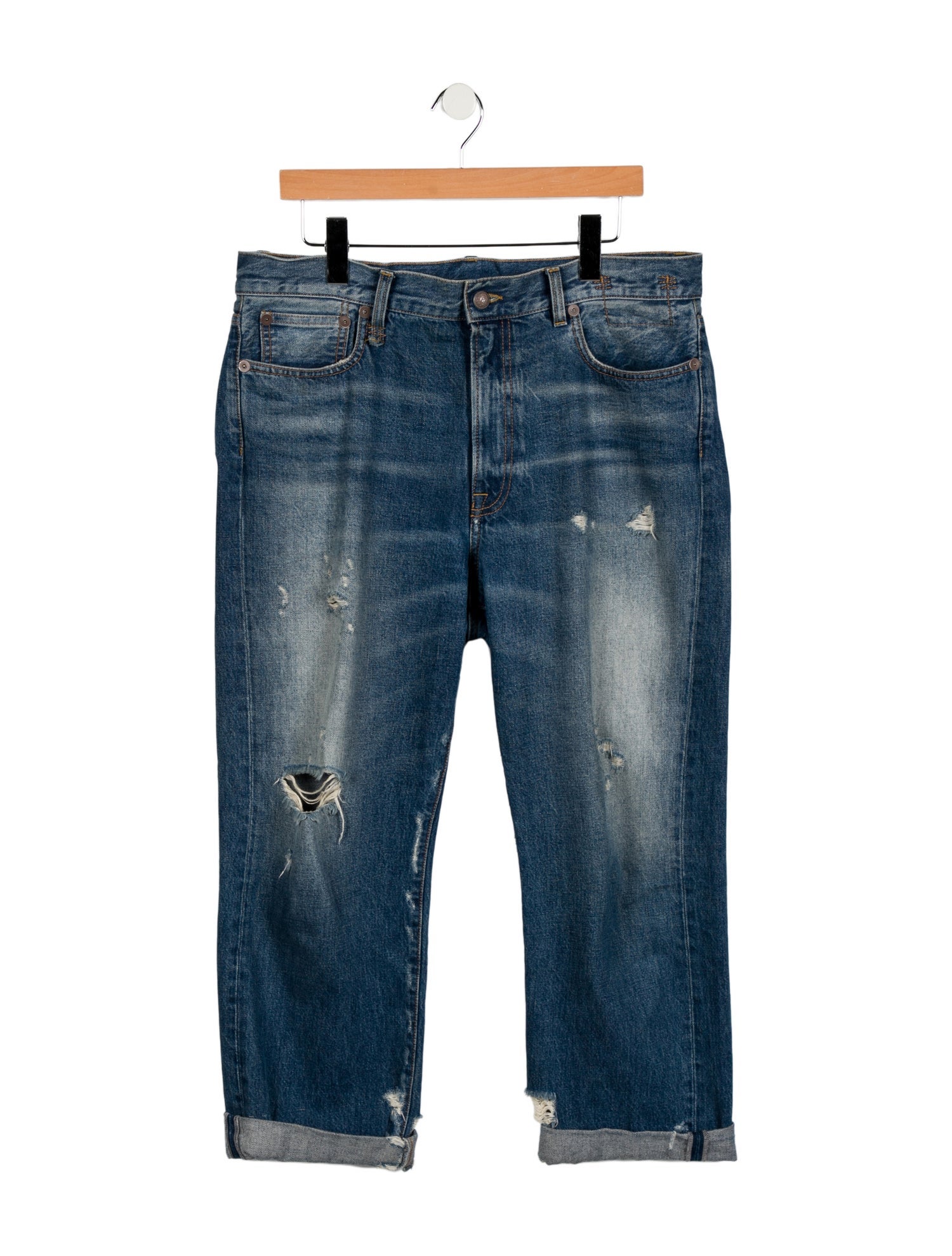 R13 High-Rise Wide Leg Jeans