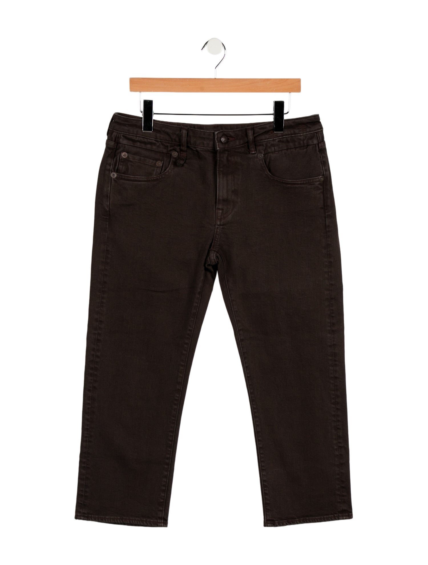 R13 Mid-Rise Straight Leg Jeans