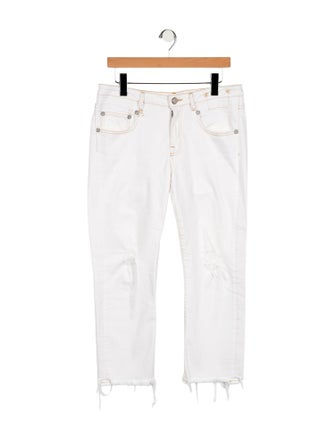 R13 Mid-Rise Straight Leg Jeans
