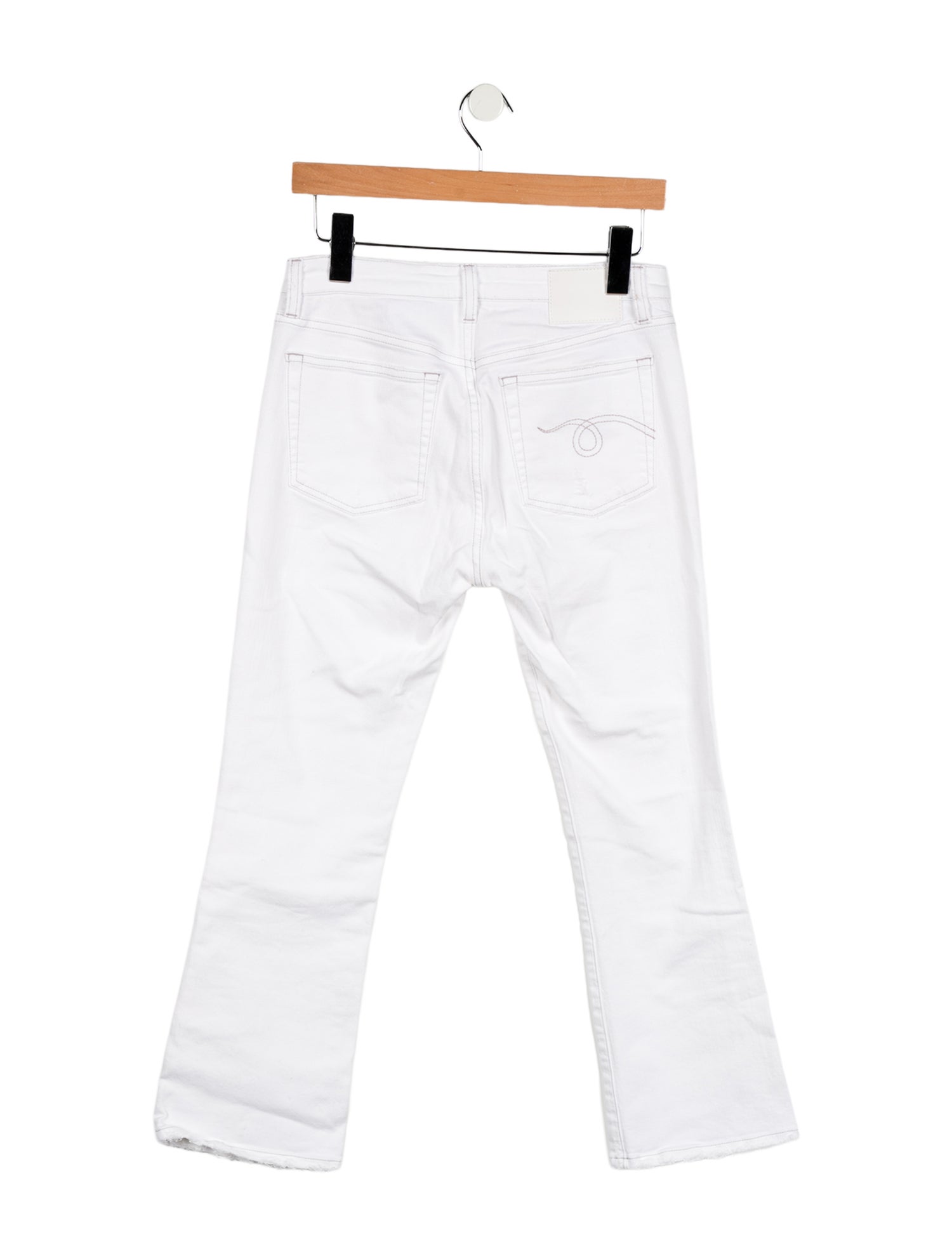 R13 Mid-Rise Straight Leg Jeans