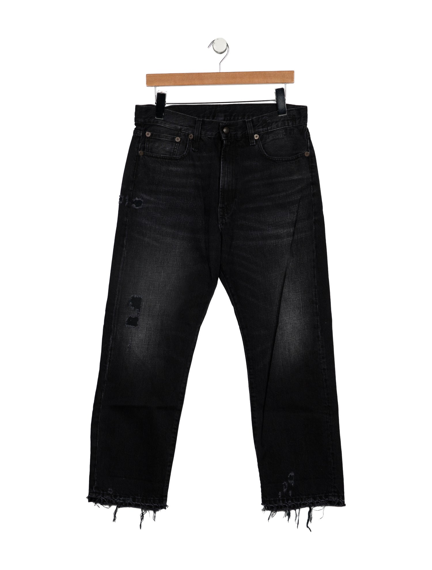 R13 High-Rise Straight Leg Jeans