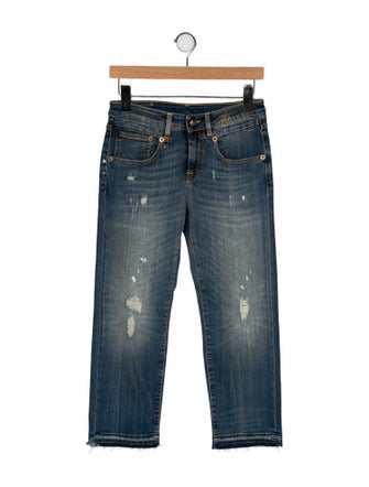 R13 Mid-Rise Straight Leg Jeans