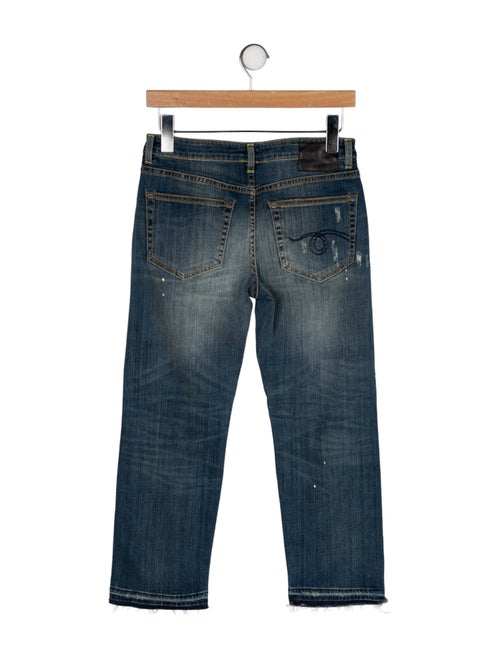 R13 Mid-Rise Straight Leg Jeans