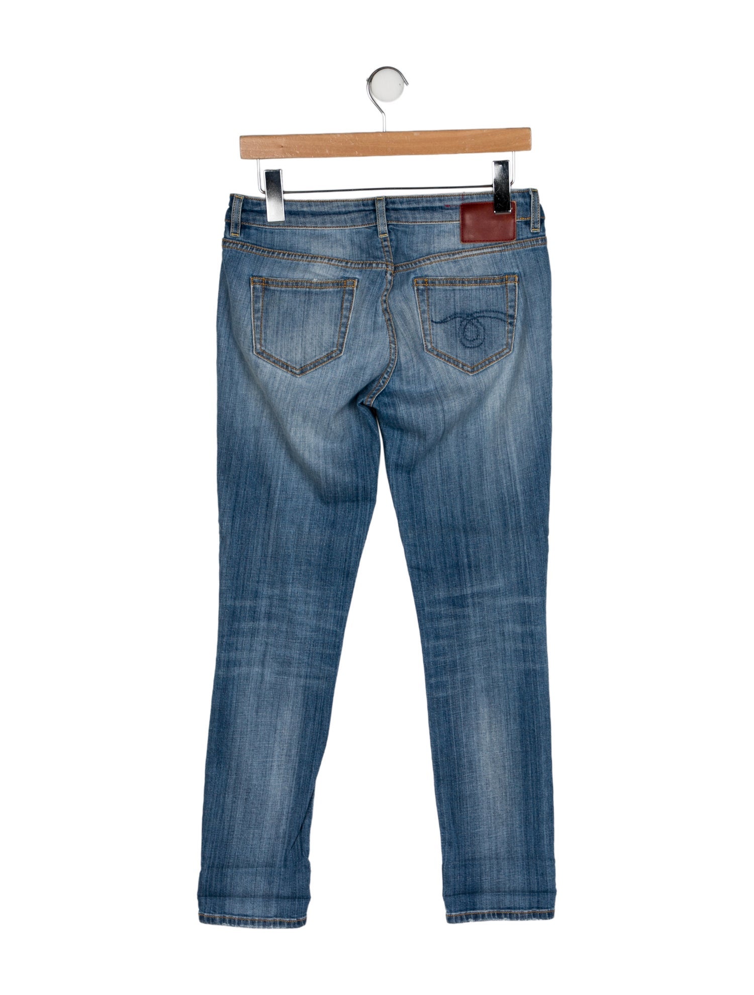 R13 Mid-Rise Straight Leg Jeans