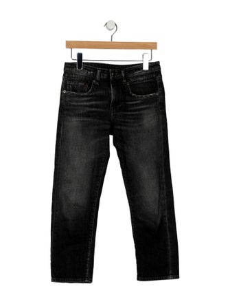 R13 High-Rise Straight Leg Jeans