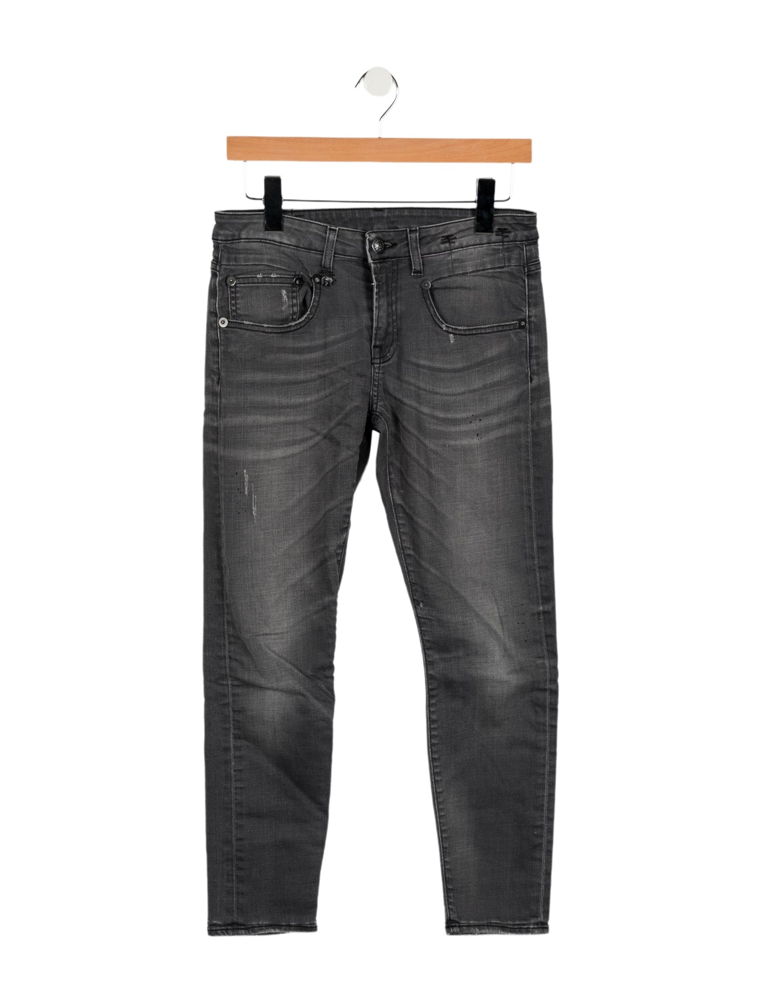 R13 Mid-Rise Skinny Leg Jeans
