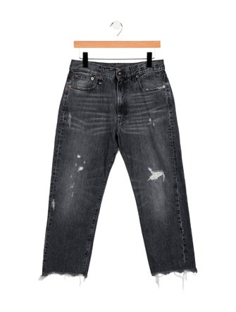 R13 High-Rise Straight Leg Jeans