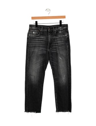 R13 High-Rise Straight Leg Jeans