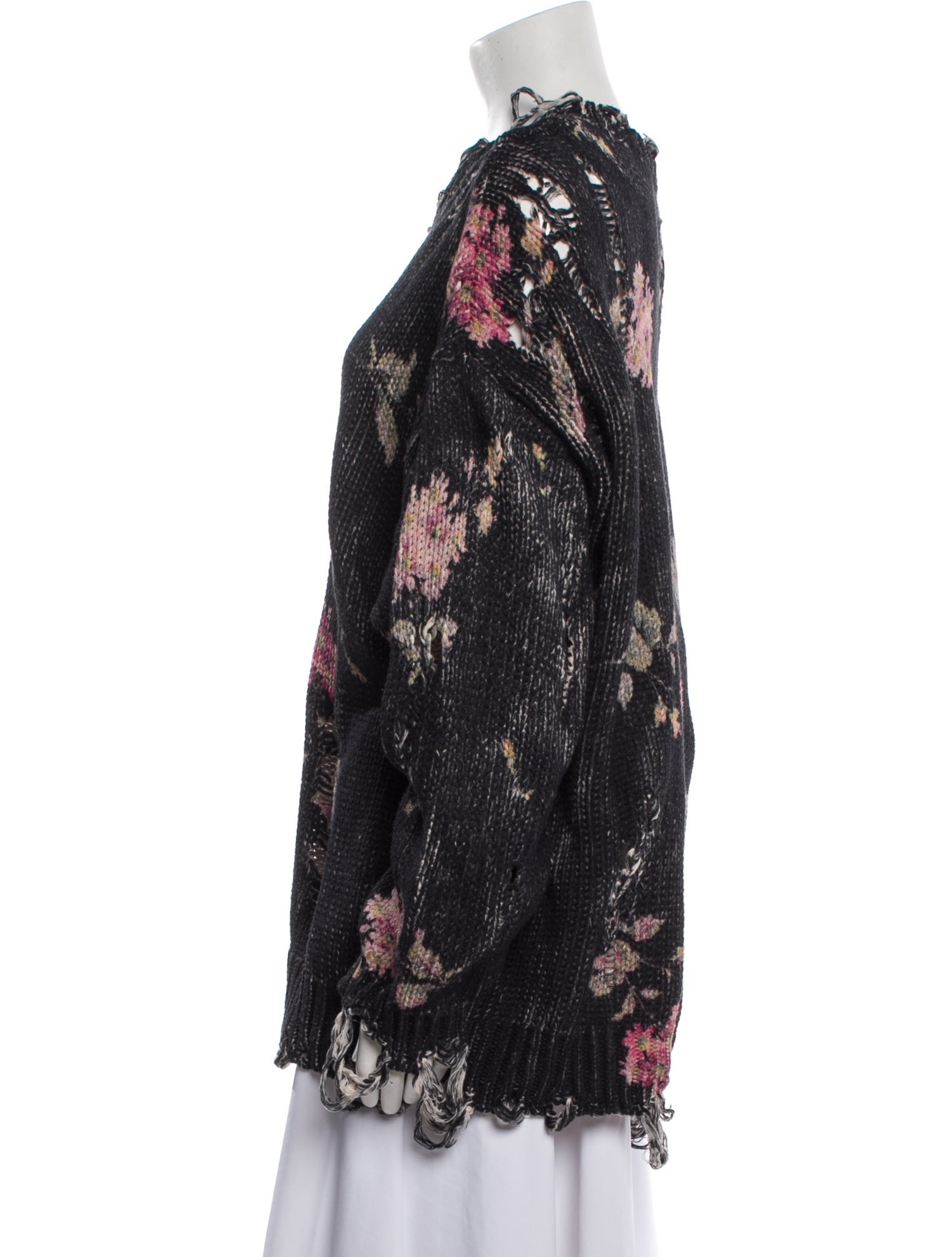 R13 Floral Print Scoop Neck Blouse