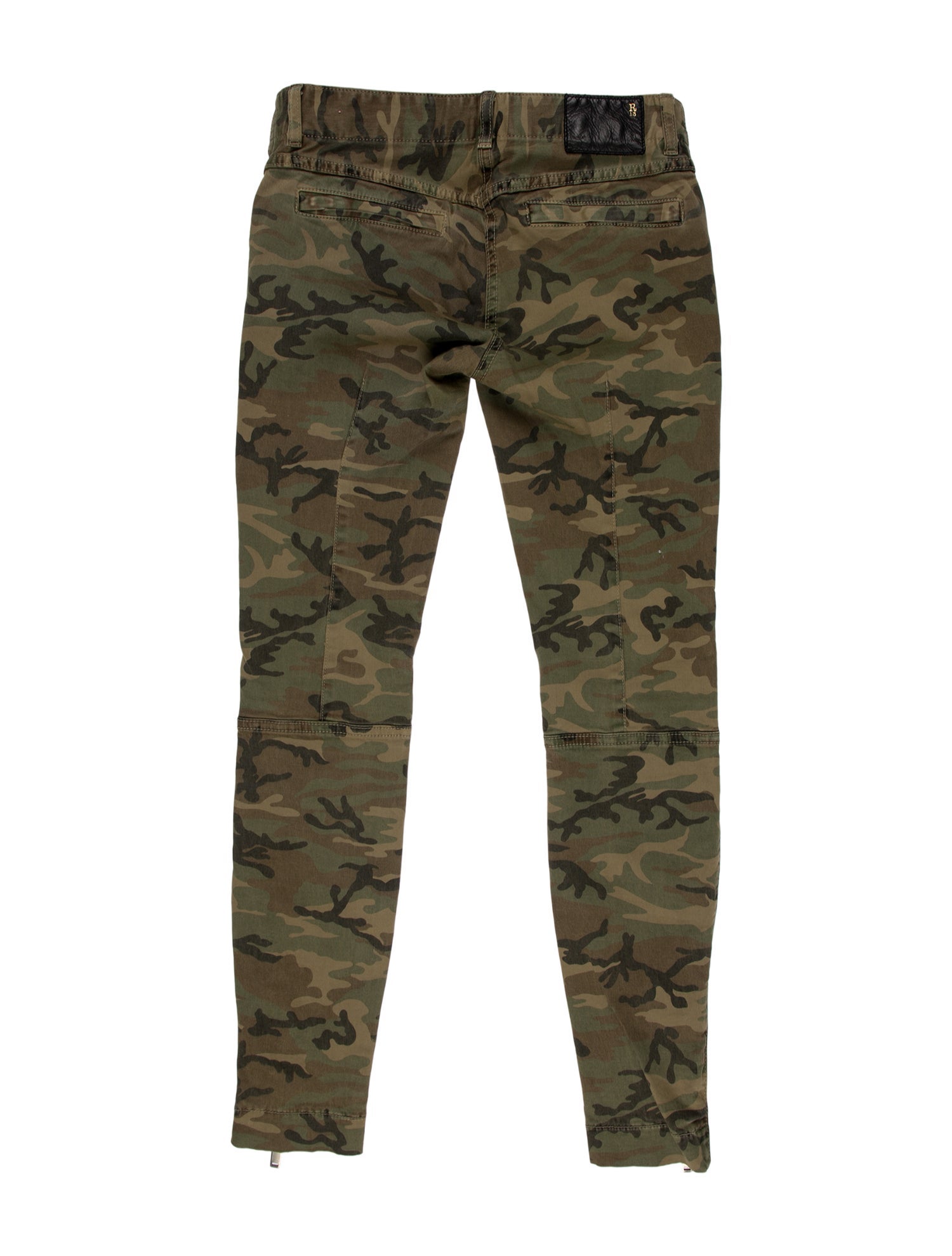R13 Camouflage Print Skinny Leg Pants