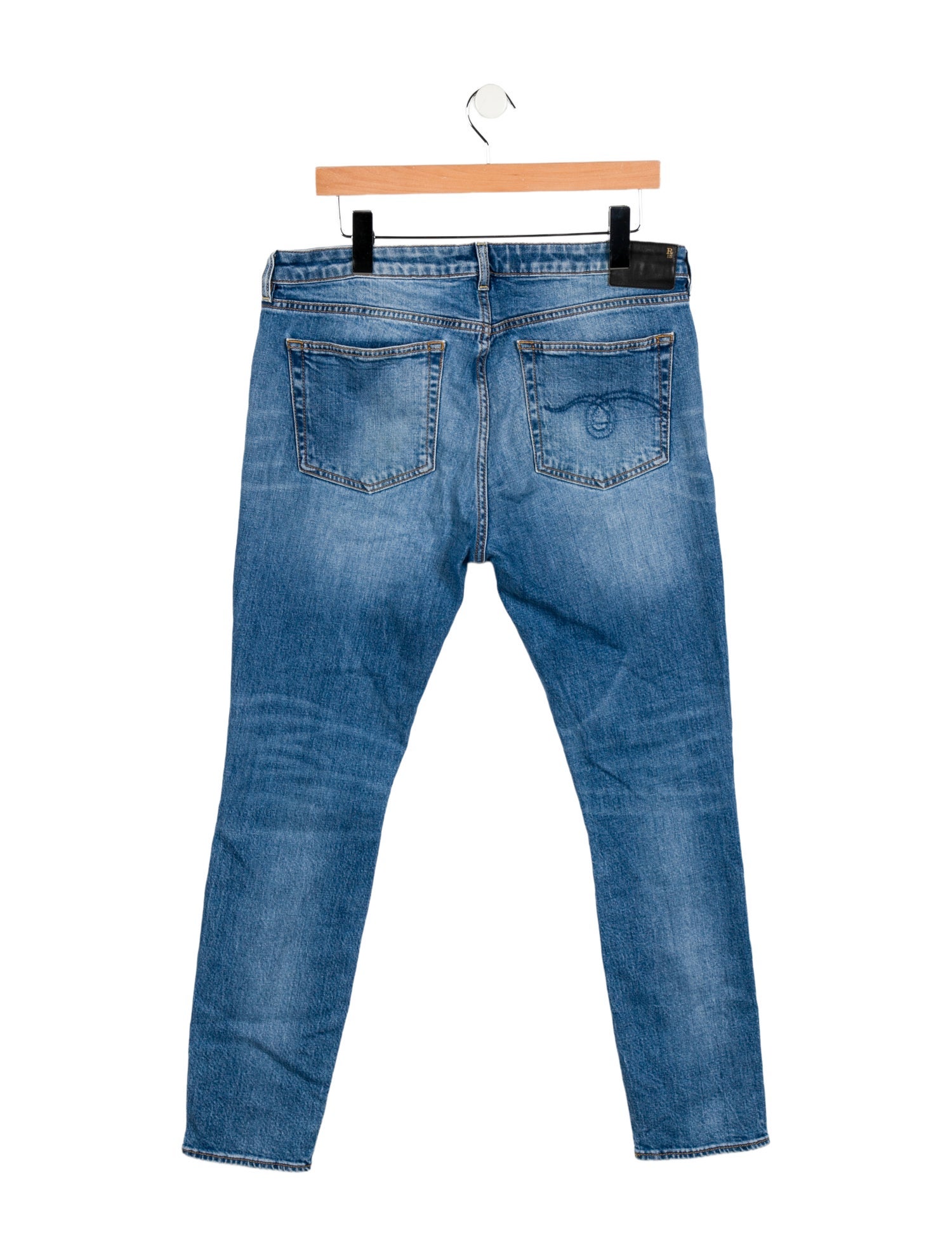 R13 Mid-Rise Skinny Leg Jeans