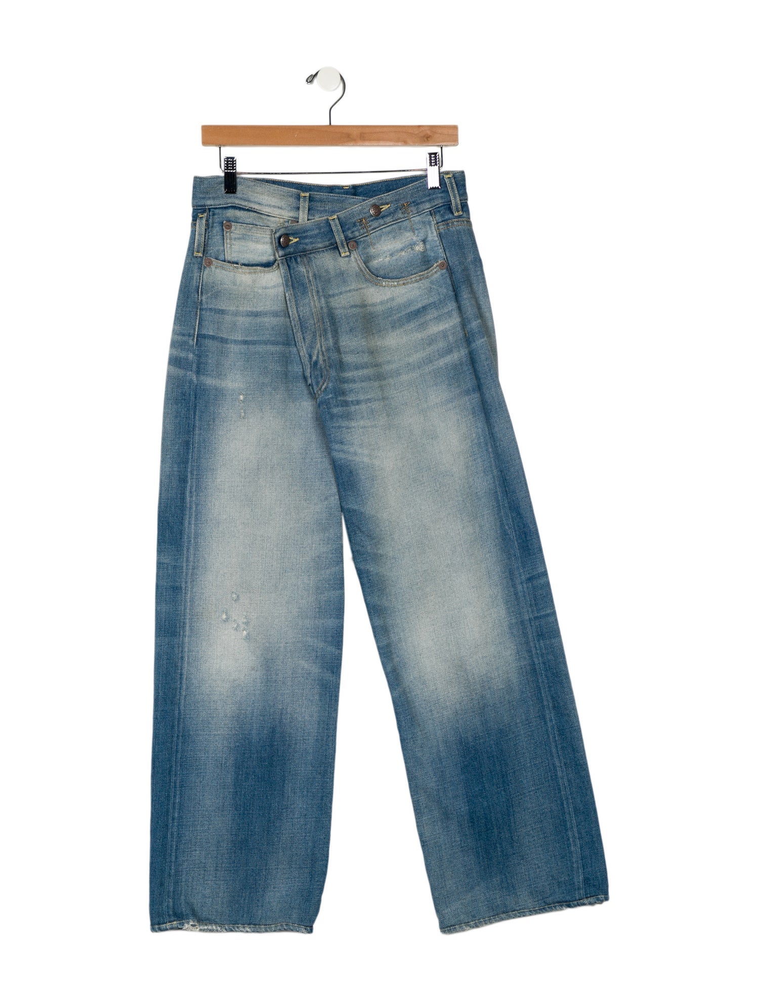 R13 High-Rise Wide Leg Jeans