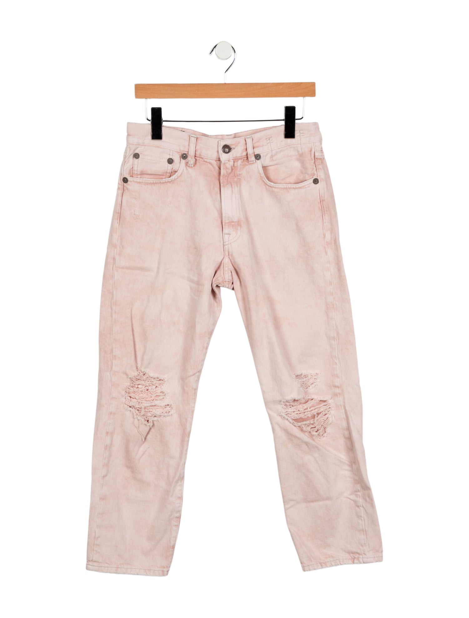 R13 High-Rise Straight Leg Jeans