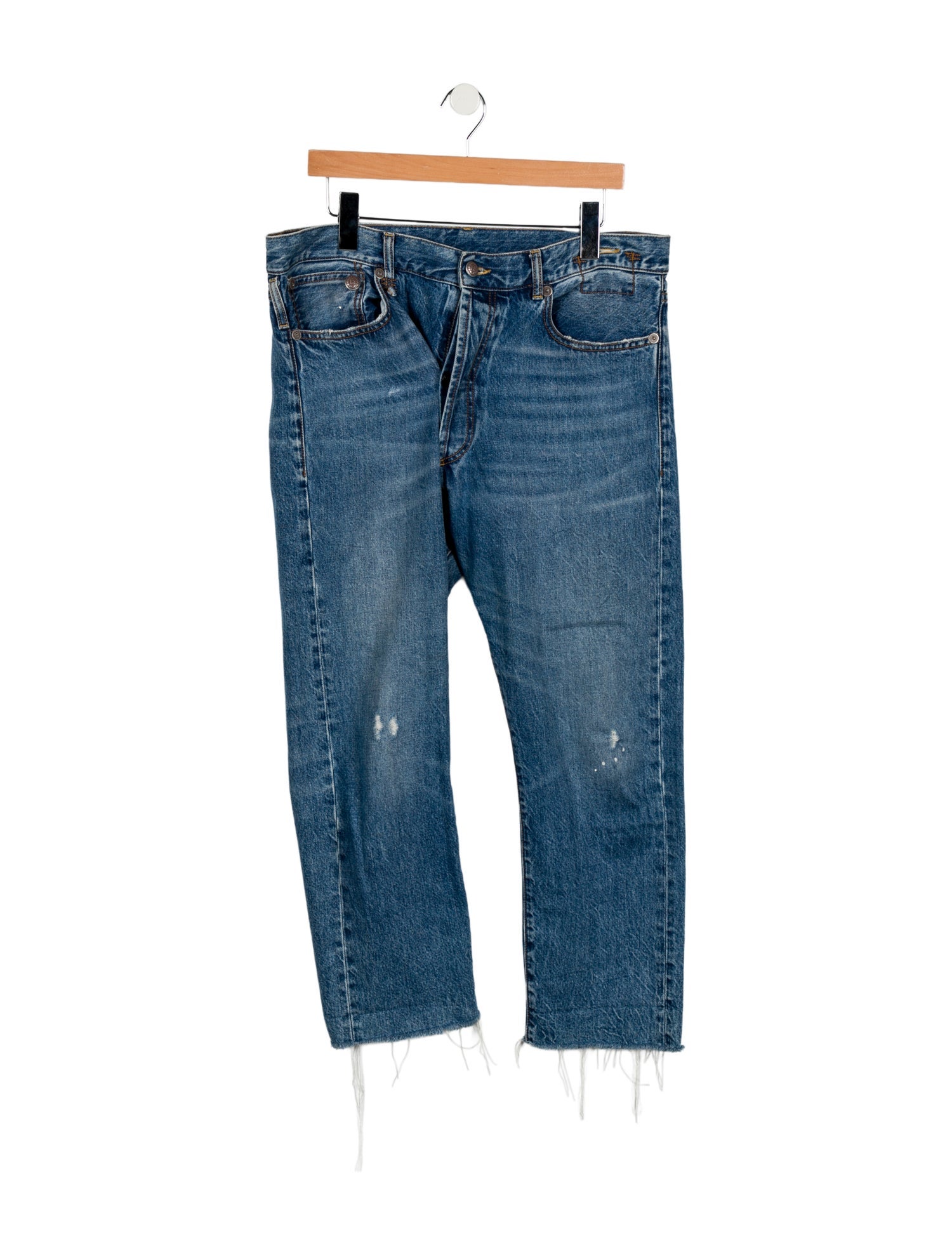 R13 High-Rise Straight Leg Jeans