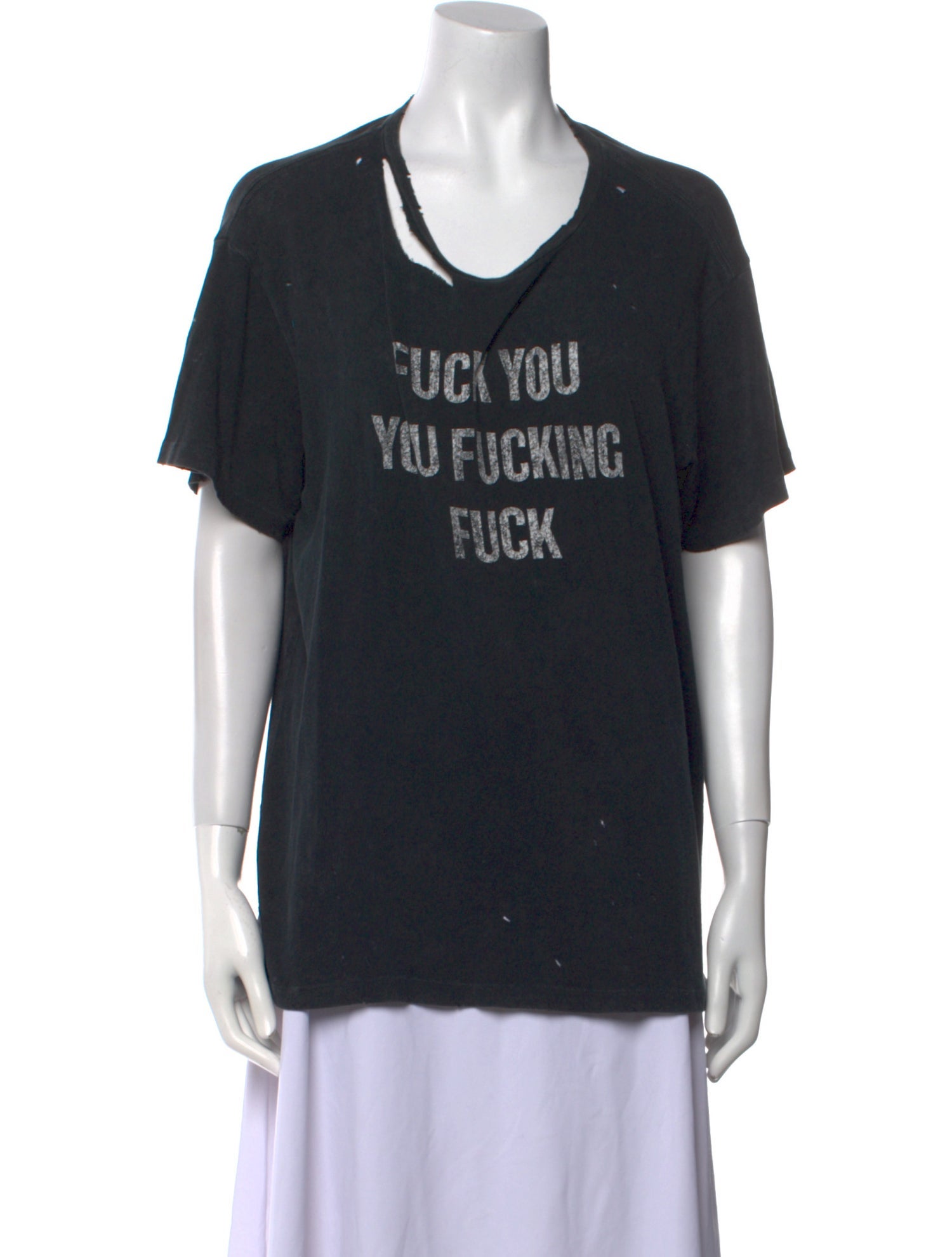 R13 Graphic Print Scoop Neck T-Shirt