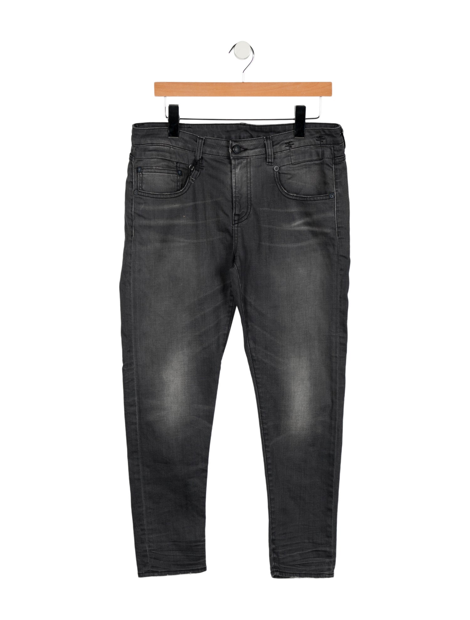 R13 Mid-Rise Straight Leg Jeans