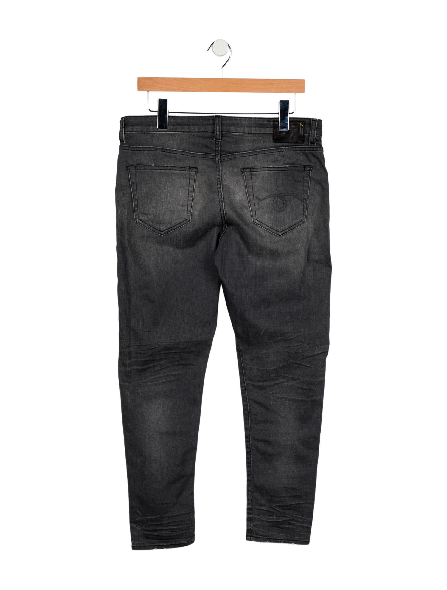 R13 Mid-Rise Straight Leg Jeans