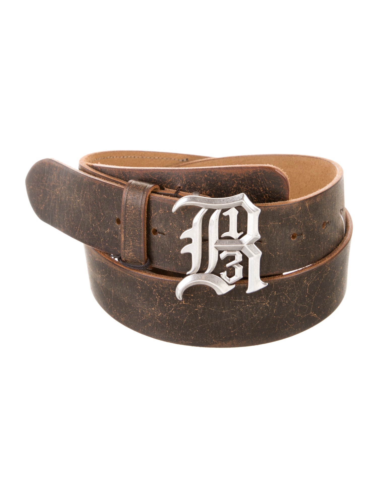 R13 Leather Distressed Accents Belt w/ Tags