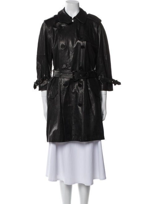 R13 Leather Trench Coat
