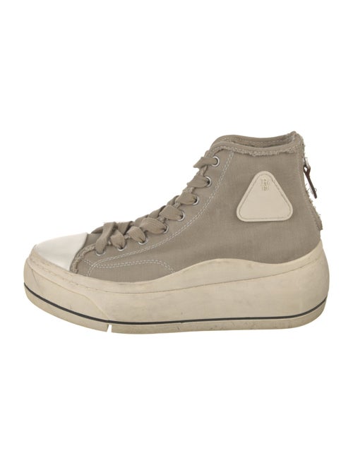 R13 Canvas Colorblock Pattern Sneakers