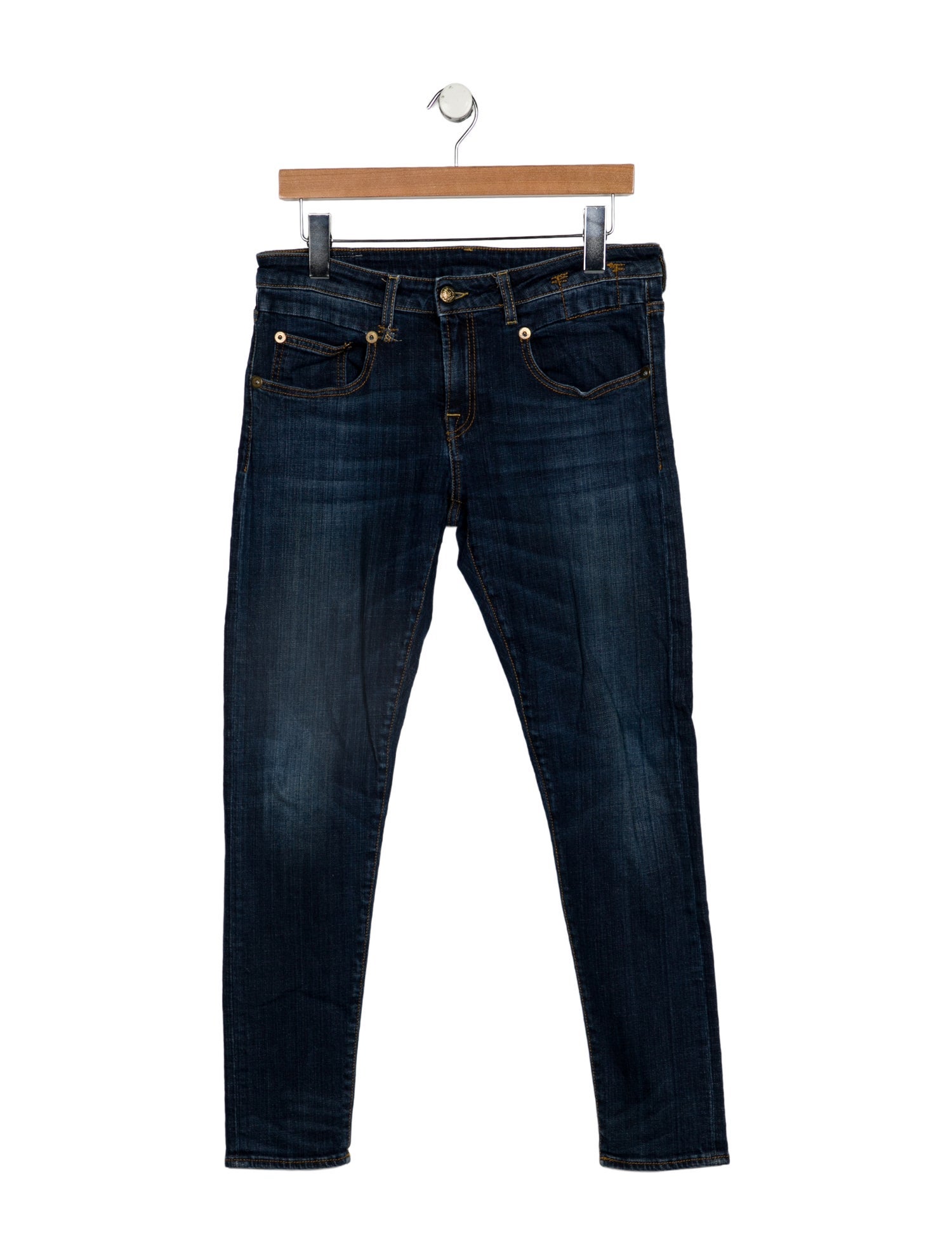 R13 Mid-Rise Skinny Leg Jeans