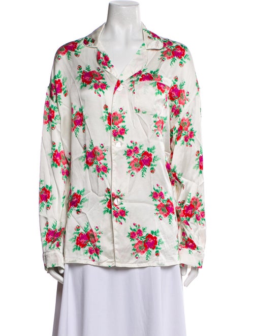 R13 Silk Floral Print Pajamas