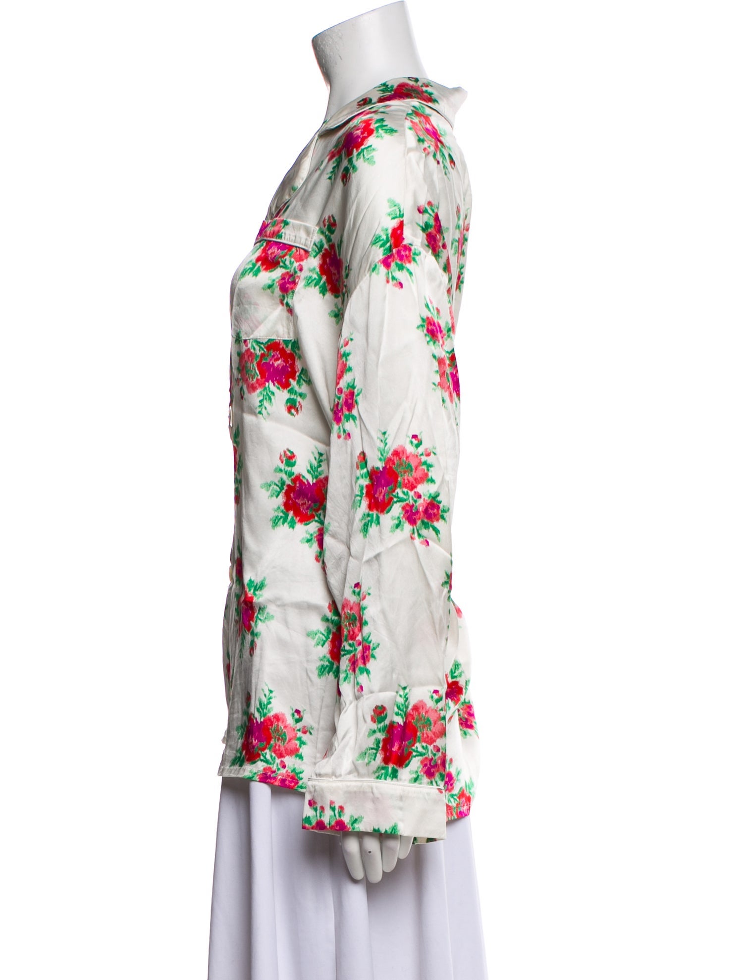 R13 Silk Floral Print Pajamas