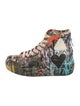 R13 Canvas Printed Wedge Sneakers