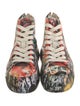 R13 Canvas Printed Wedge Sneakers