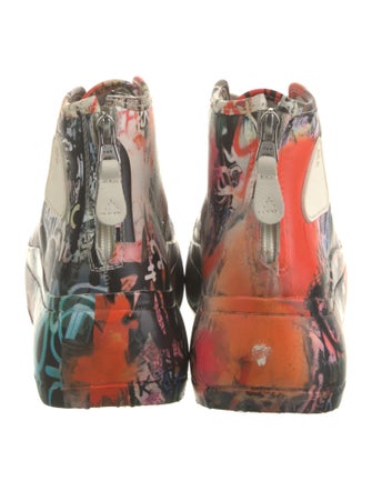 R13 Canvas Printed Wedge Sneakers