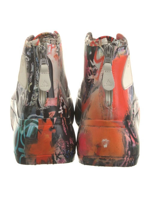 R13 Canvas Printed Wedge Sneakers