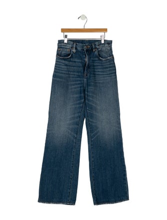 R13 High-Rise Wide Leg Jeans