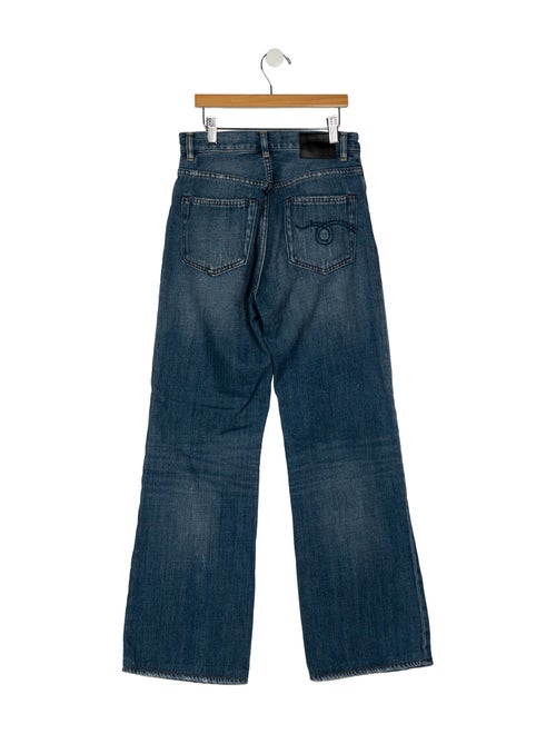 R13 High-Rise Wide Leg Jeans
