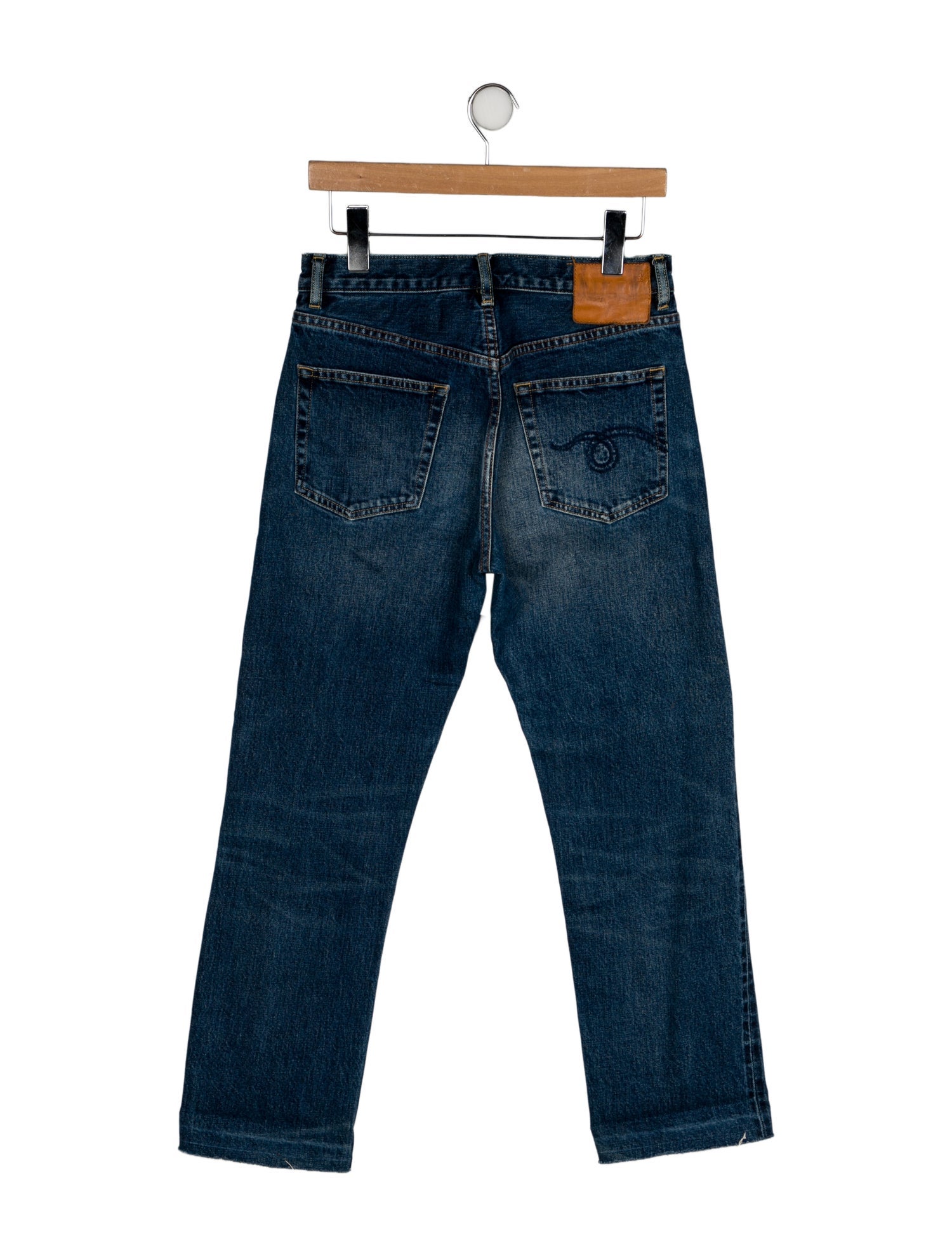 R13 Mid-Rise Straight Leg Jeans