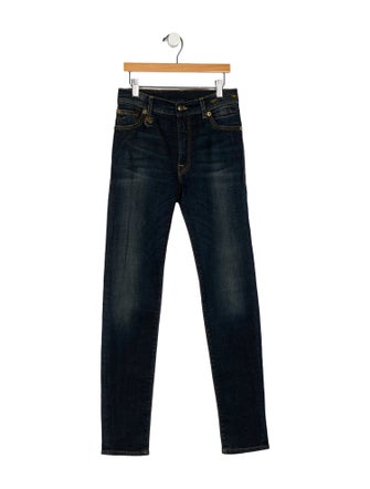 R13 Mid-Rise Skinny Leg Jeans