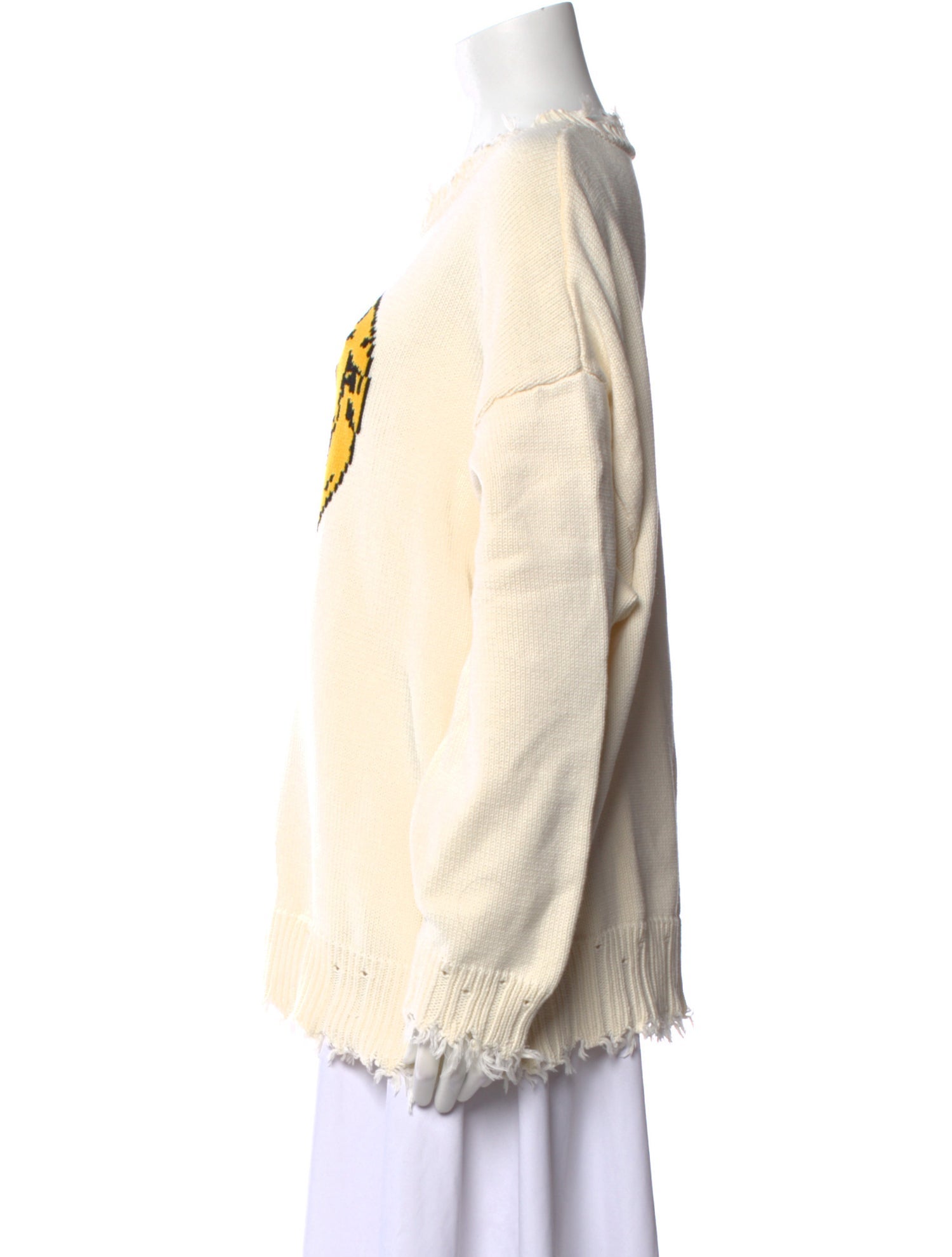 R13 Graphic Print Crew Neck Sweater