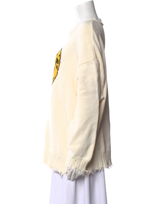 R13 Graphic Print Crew Neck Sweater